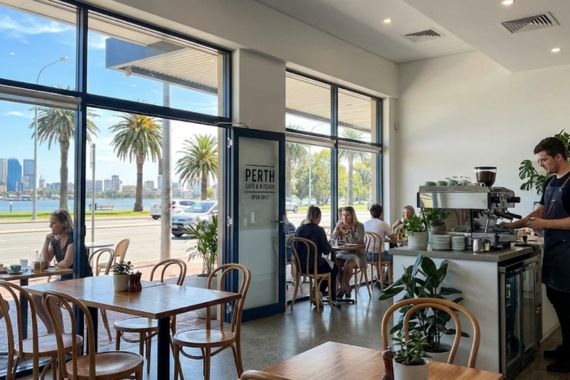 Cafe front of house cleaning Perth restaurant