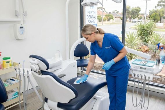 Dental practice cleaning Perth clinic