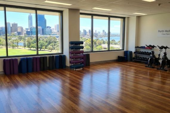 Yoga fitness studio cleaning Perth gym