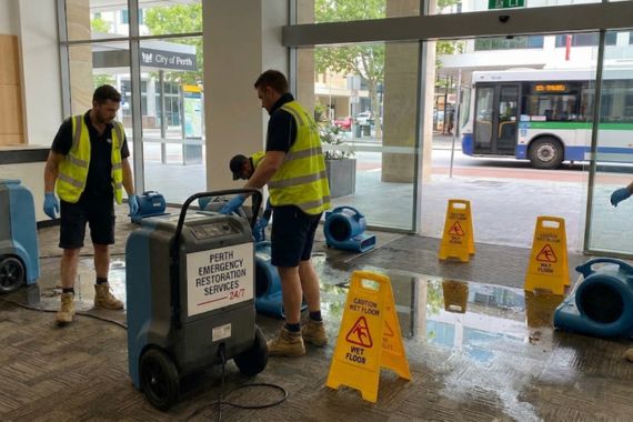 Water damage restoration emergency Perth cleaning